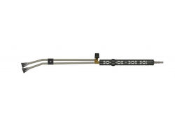 Lans dubbel inox 1.000 mm + 2 x beschermkop - excl spui